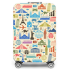 Travelsky high elasticity custom travel luggage case cover protective spandex luggage suitcase cover