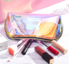 Glossy PVC Bag with Zipper Makeup Brush Holder Cosmetic Bag PVC Pouch