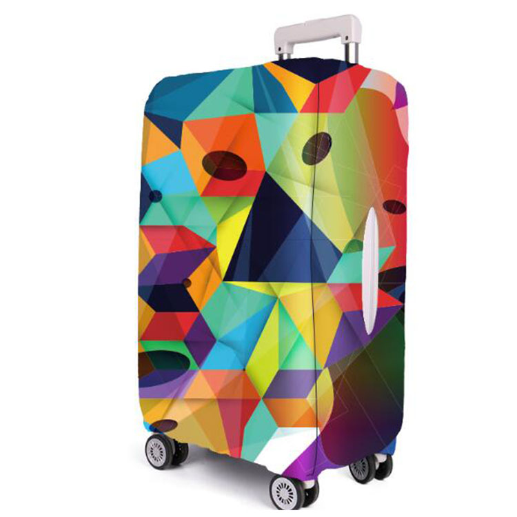 Travel Colorful Suitcase Protector Elastic Spandex Luggage Cover 
