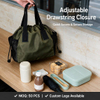 Thermal Foil Lining Lunch Bag Hot Cold Preservation Insulated Tote Easy to Wipe Clean for Office Work Picnic