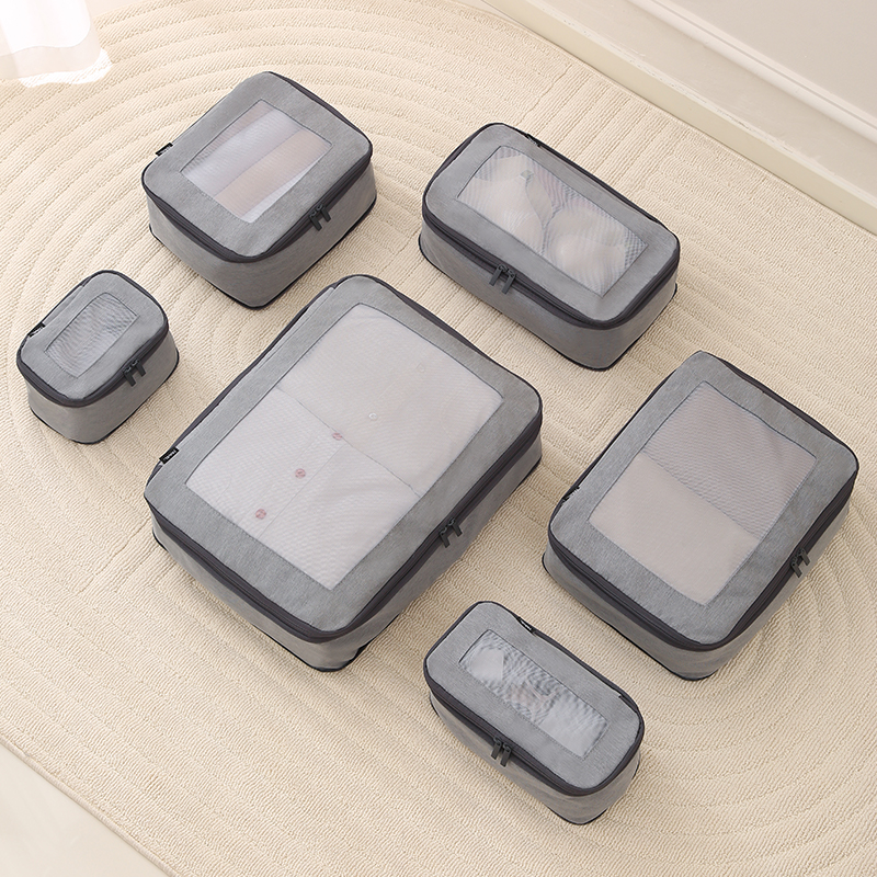 Travelsky OEM ODM 6 pcs Compressed Packing Cubes