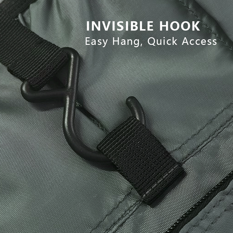 2 SNAP-FASTENED WATERRESISTANT TOIELTRY BAG 