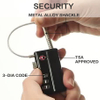 OEM ODM Unique Design Gun Case TSA Lock with Durable & Cut Resistant Alloy Steel Shank