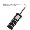OEM ODM 3 Digital TSA Lock Travel Combination Padlock with TSA Luggage Check Status Function