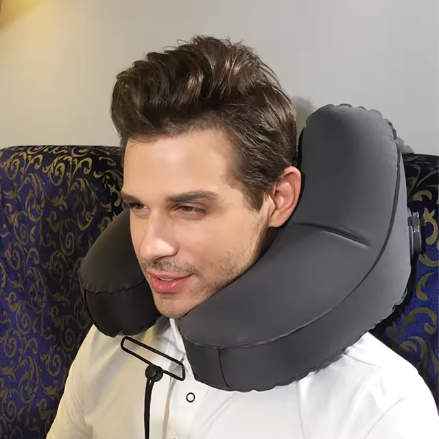13411B inflatable travel pillow 