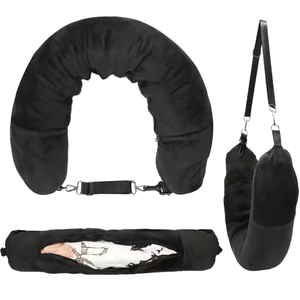 Wholesale OEM Stuffable Neck Pillow with Adjustable Neck Size, Travel Pillow Bag Fits 3+ Days of Travel Essentials