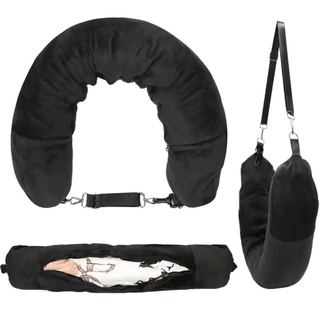 Wholesale OEM Stuffable Neck Pillow with Adjustable Neck Size, Travel Pillow Bag Fits 3+ Days of Travel Essentials