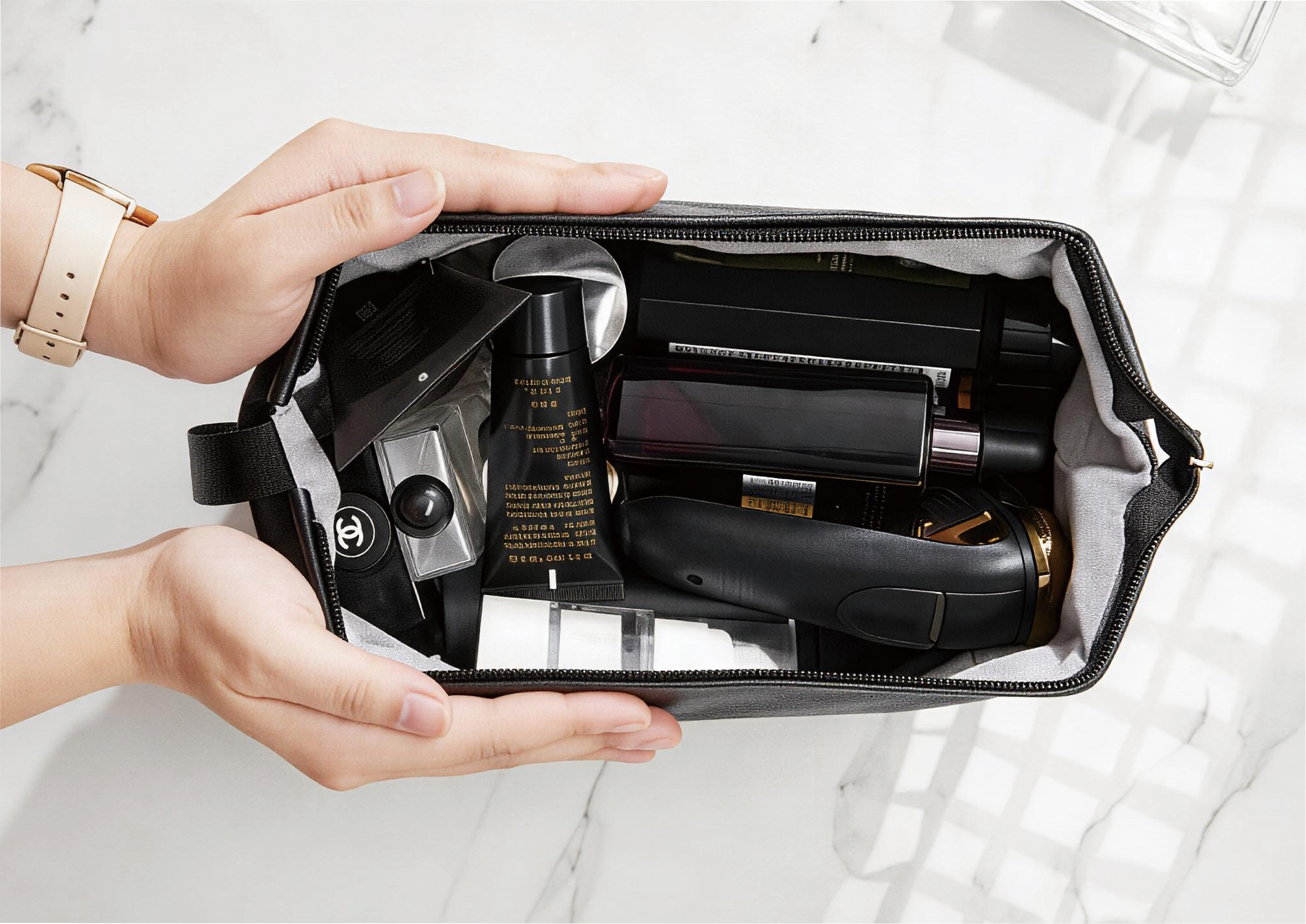 13544PBK1 Big Capacity Waterproof Cosmetic Organizer Bag