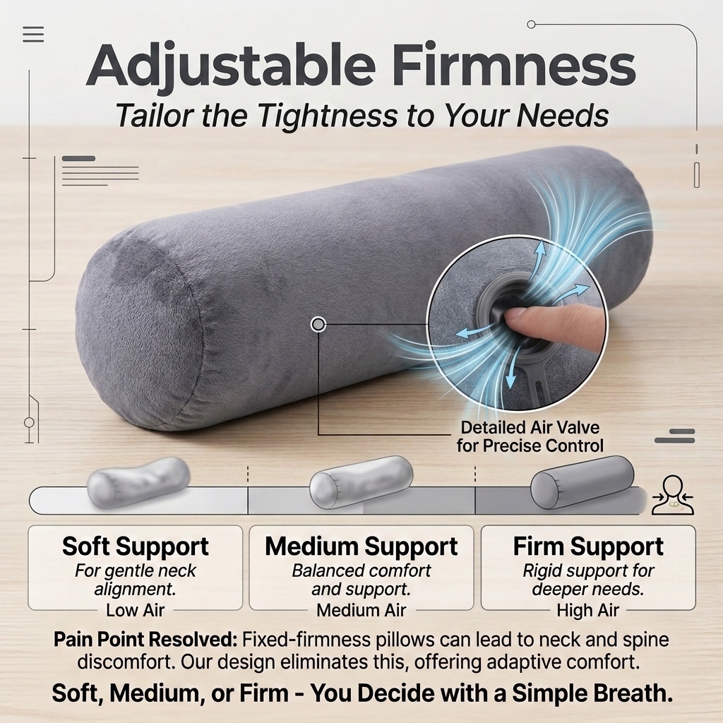 Wholesale Custom Inflatable Body Pillow Rapid Air Inflation Durable PVC Travel Sleep Pillow | BSCI Factory | Travelsky 