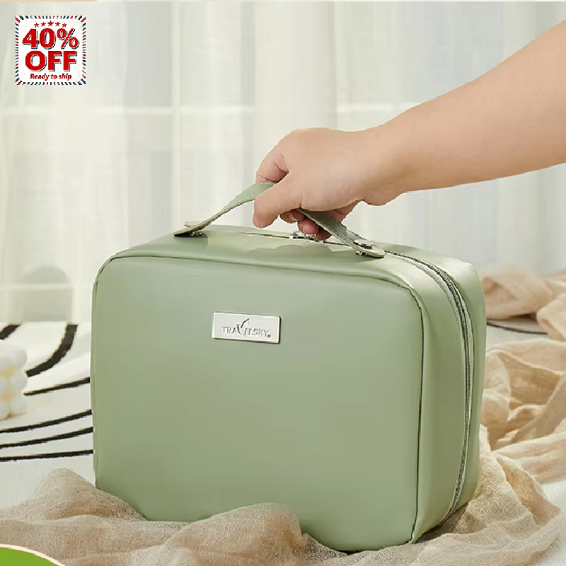 [40% OFF] Instock Toiletry Bag for Black Friday Promotion, Use Friendly PU Toiletry Bag with Makeup Brush Panel