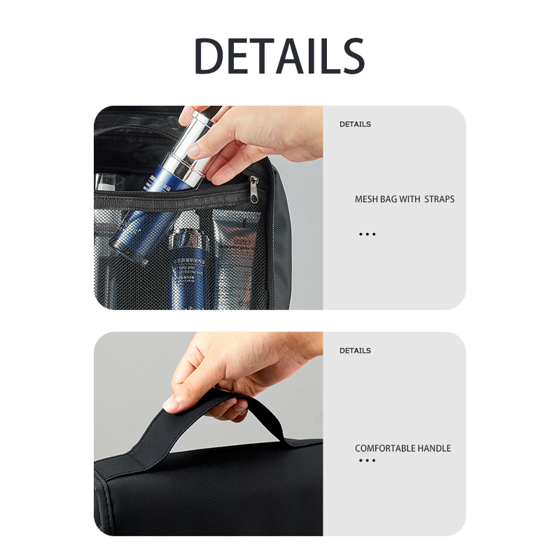 Waterproof Premium Portable Water-Resistant Travel Hanging Toiletry Bag