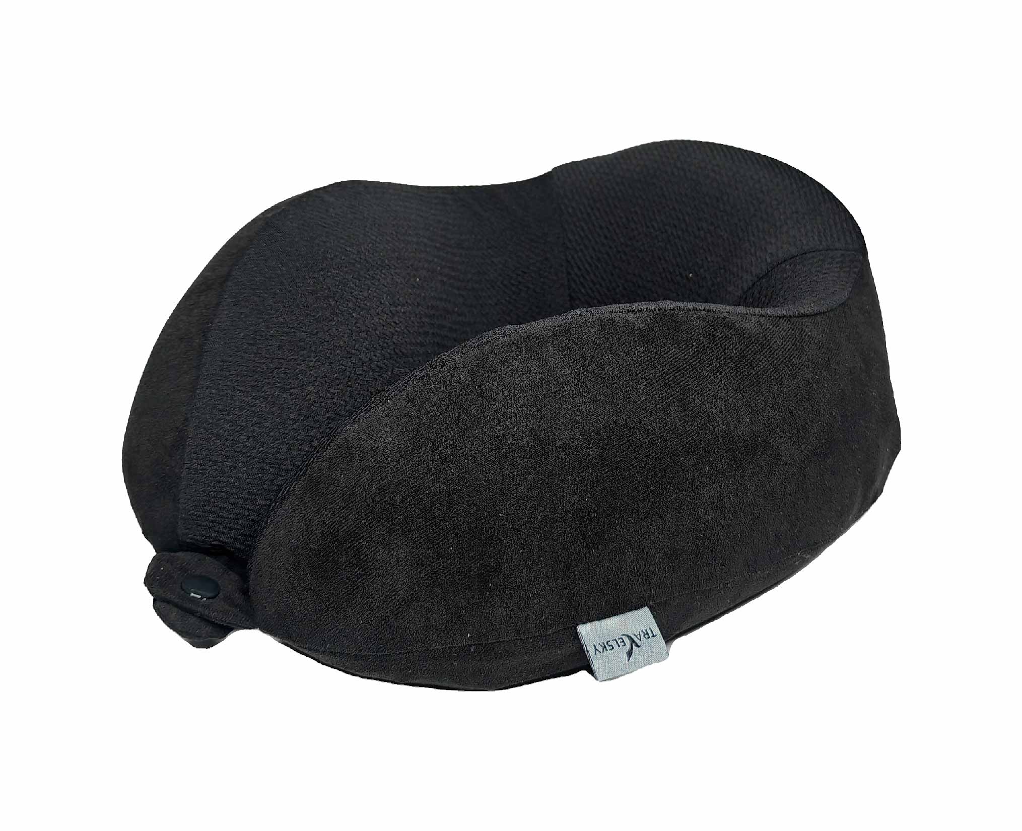  Semi-inflated Half Memory Foam Inflatable Neck Pillow