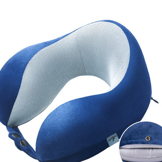 Innovative Design Height Flex Inflated Memory Foam Neck Pillow With EZ Patented Valve 