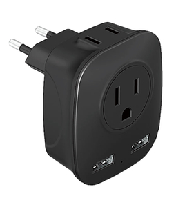13652E EU Adapter Plug with 2USB Port, One-stop Service Supplier Offer Travel Essentials
