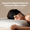 2026 New Upgrade 3D Weighted Gravity Sleep Mask for Deep REM Sleep | 100% Blackout Weighted Eye Mask with 155g Micro Glass Beads