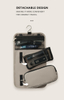 360 SWIVEL HOOKING TOIELTRY BAG WITH DETACHABLE POUCH
