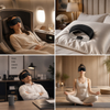 2026 New Upgrade 3D Weighted Gravity Sleep Mask for Deep REM Sleep | 100% Blackout Weighted Eye Mask with 155g Micro Glass Beads