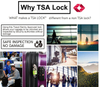TSA008 Luggage Lock Zinc Alloy Visual Lock Confirm Tool-Free Password Set for Suitcase Business Travel Vacation- TSA Approved Supplier