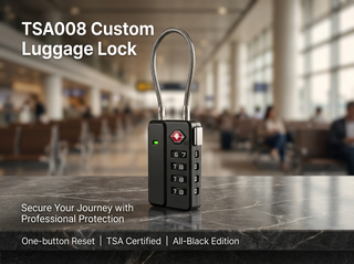 TSA008 Luggage Lock Zinc Alloy Visual Lock Confirm Tool-Free Password Set for Suitcase Business Travel Vacation- TSA Approved Supplier