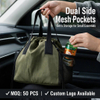 Thermal Foil Lining Lunch Bag Hot Cold Preservation Insulated Tote Easy to Wipe Clean for Office Work Picnic