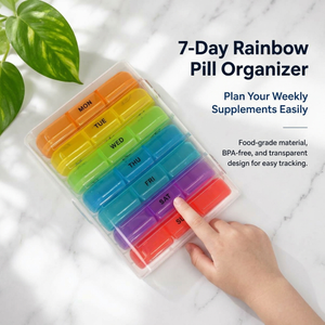 13708E 7 Days Push Button Pill Case