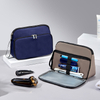 Dual Layer Large Opening Toiletry Bag for Man Women Business Trip