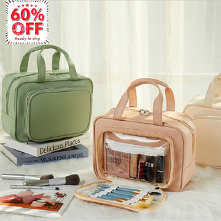 [UP T0 60% OFF ] China Big Capacity Wet And Dry Seperate Candy Color Cosmetic Makeup Bags for Travel Supplier