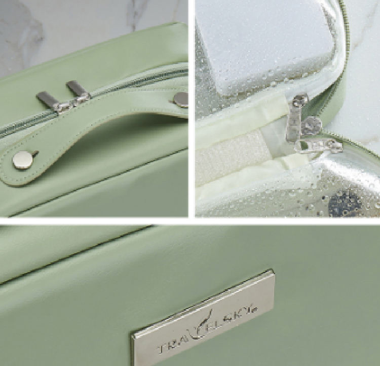 [40% OFF] Instock Toiletry Bag for Black Friday Promotion, Use Friendly PU Toiletry Bag with Makeup Brush Panel