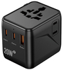 13688C Universal adapter with 2 Type C Port and Children Safe Outlet Shelter