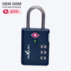 OEM ODM 3 Digital TSA Lock Travel Combination Padlock with TSA Luggage Check Status Function
