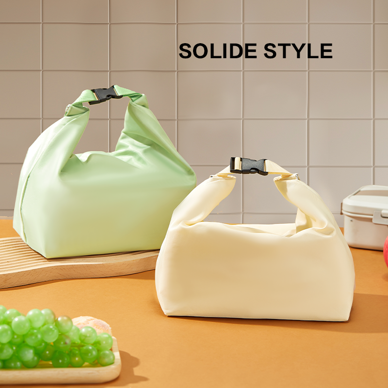 OEM ODM Japaness Style Insulated Lunch Bag with Click-on Buckle