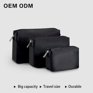 Factory Diretly Offer Mens Business Trip Compact Design Toiletry Bag With Zipper Closure