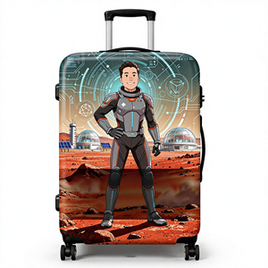 Personalized Luggage Cover-Add Brand Slogan Photo on Suitcase Cover