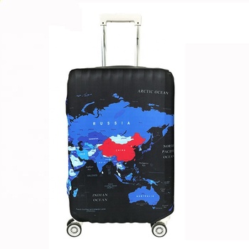 Travelsky Wholesale Travel Polyester Spandex Suitcase Luggage Protection Cover Luggage Case Cover