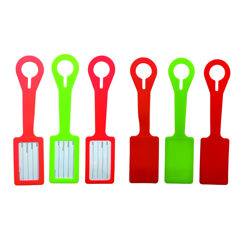Silicone Luggage Tag with Strap