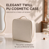 Woman Soft touch cosmetic bag Premium water-resistant makeup bag manufacturer