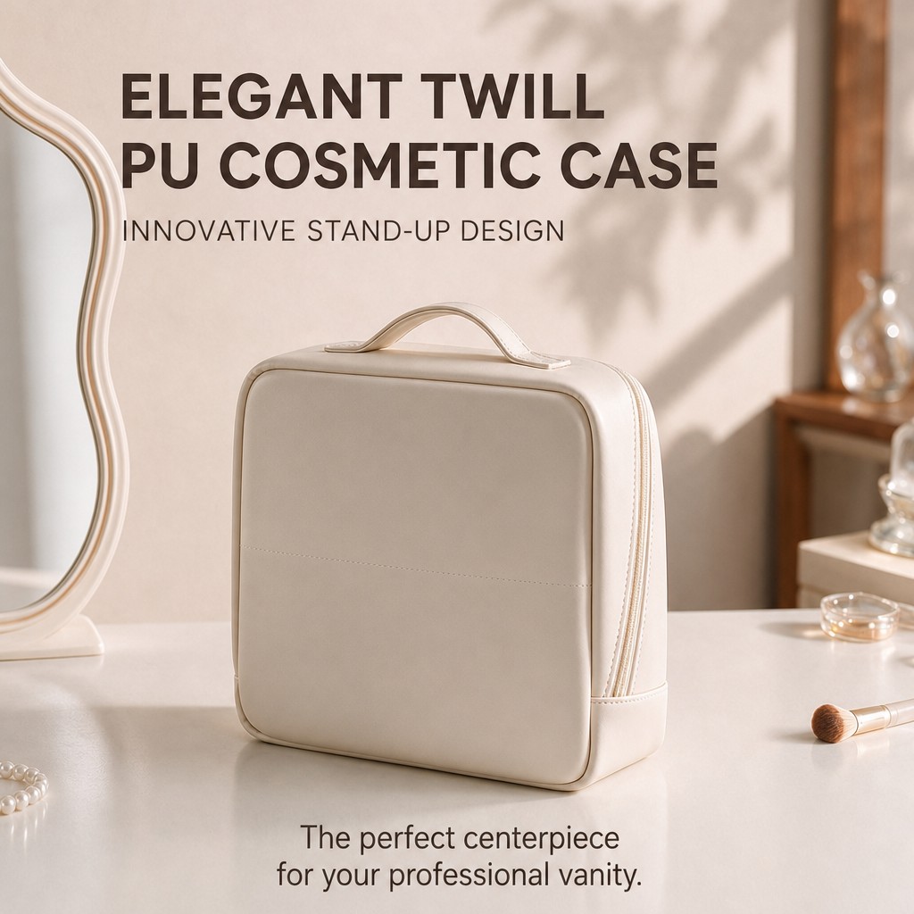 Woman Soft touch cosmetic bag Premium water-resistant makeup bag manufacturer