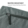 2 SNAP-FASTENED WATERRESISTANT TOIELTRY BAG 