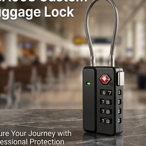 TSA008 Luggage Lock Zinc Alloy Visual Lock Confirm Tool-Free Password Set for Suitcase Business Travel Vacation- TSA Approved Supplier