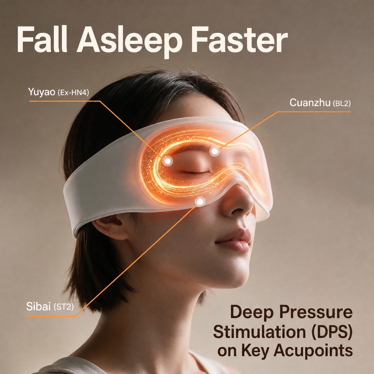 2026 New Upgrade 3D Weighted Gravity Sleep Mask for Deep REM Sleep | 100% Blackout Weighted Eye Mask with 155g Micro Glass Beads