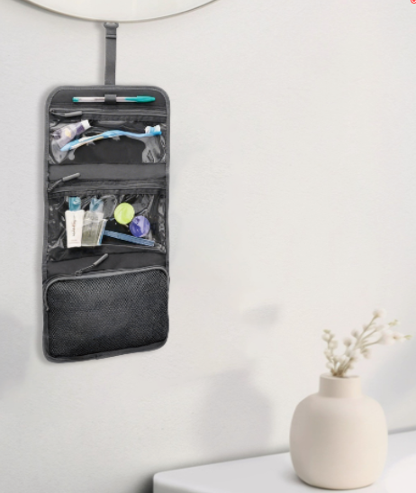 13550BBK1 Lightweight Tri-fold Hanging Toiletry Organizer