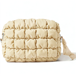 Custom Premium Cute Quilted Makeup Bag, Large Toiletry Zipper Pouch