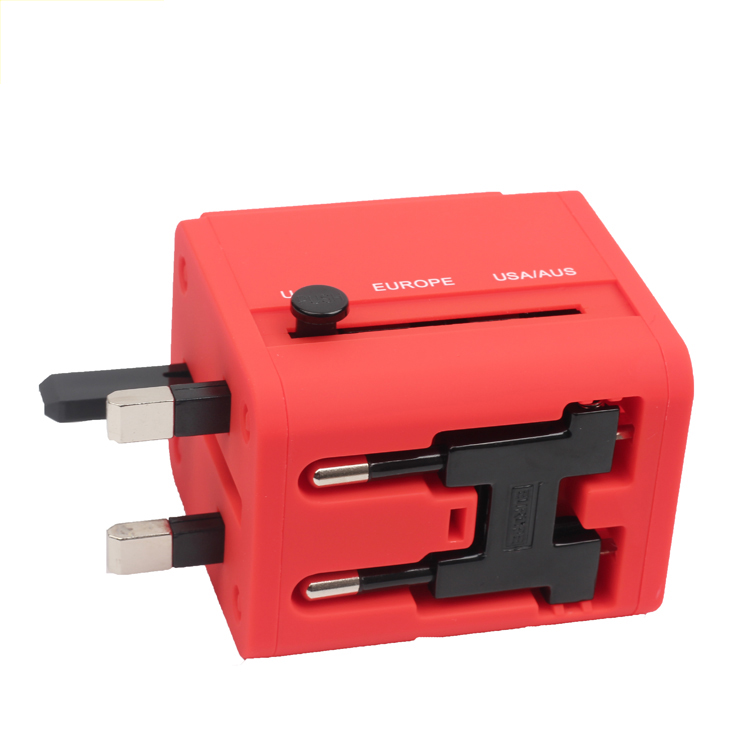 AU US UK EU world multi-nation travel adapter with usb charger-3