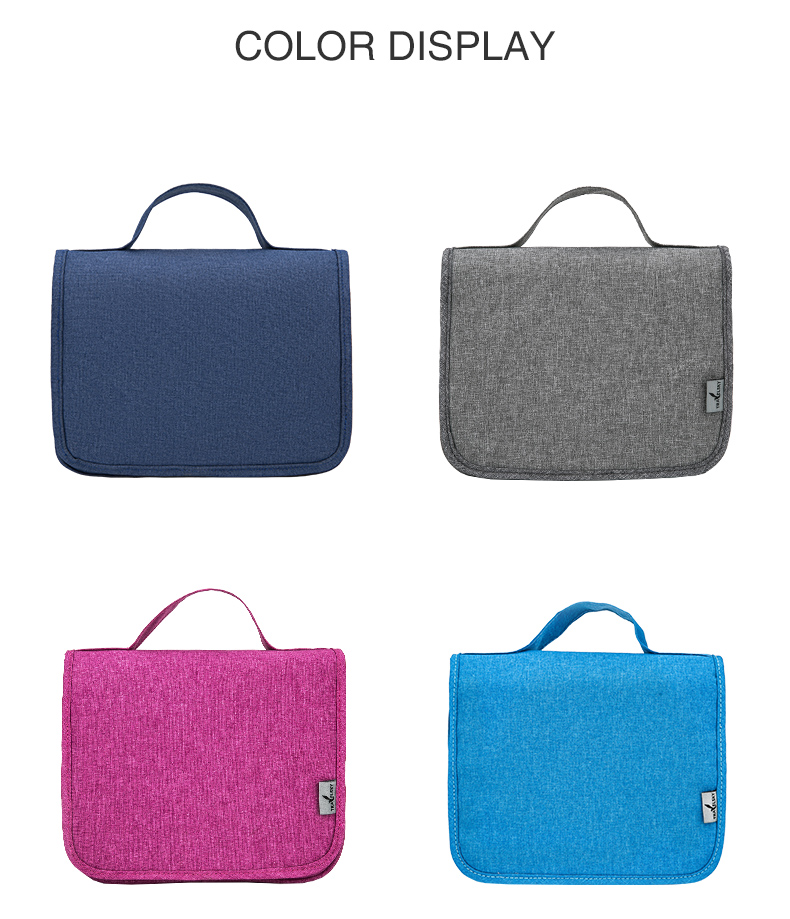 BVKRB Borsa Toilette Da Viaggio 4 In 1 Con Gancio - Rosa Pallido