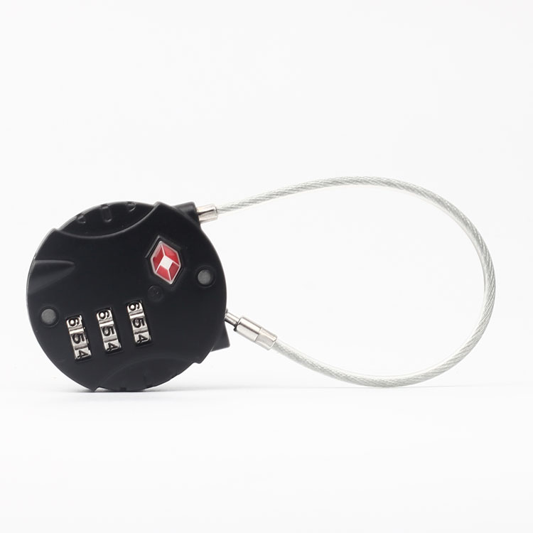 13321B Hot Sale TSA 3-dial Travel Cable Lock