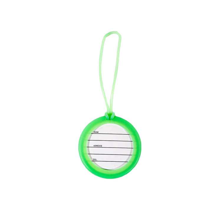 13124 Circle Rubber Luggage Tag 