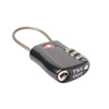 Zinc Alloy TSA Approved 3 Dial Combination Luggage Lock