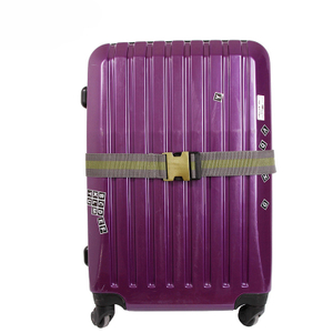 TRADERPLUS Cinghia Regolabile Per Bagagli E Valigie - Nylon Viola Larga 5 Cm - Lunghezza 96-182 Cm - Fibbia A Sgancio Rapido Antiscivolo