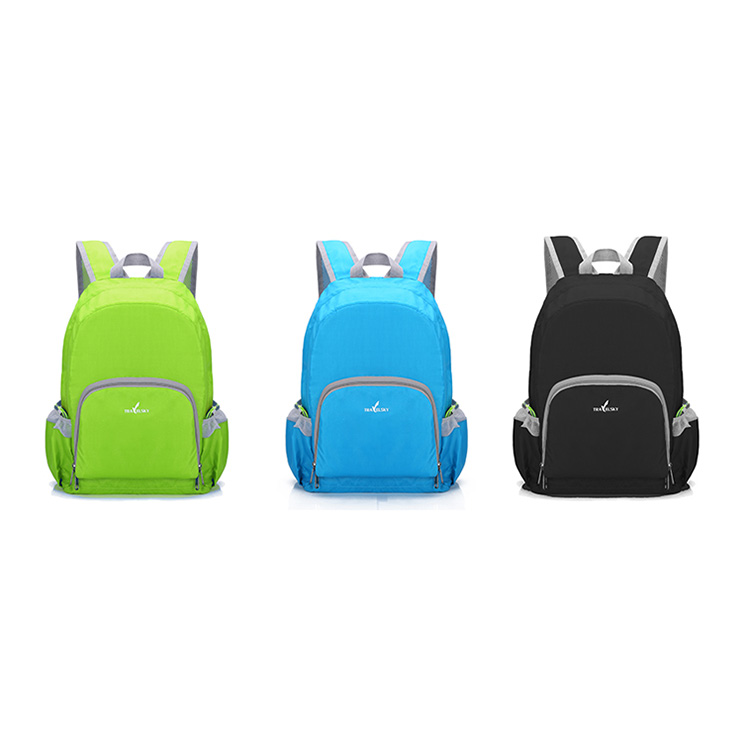 16631 Nylon Or Polyester Customized Foldable Backpack