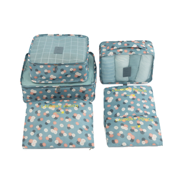 Floral Lightweight Storage Mesh Water-Resistant Foldable Travel Bag Packing Cube Set